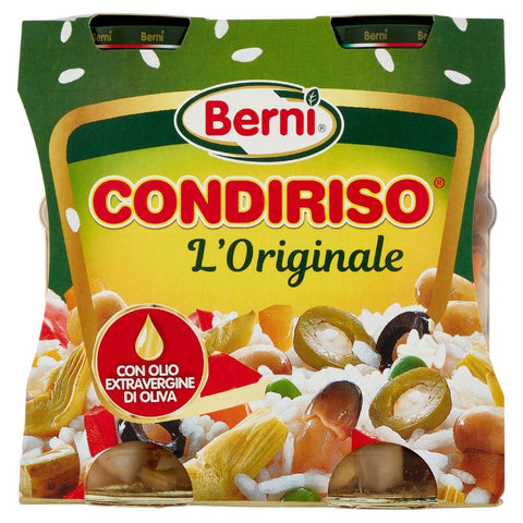 6x Berni Condiriso L'Originale Gemüsedressing für Reissalate in Wasser mit nativem Olivenöl extra (2 x 300 g)