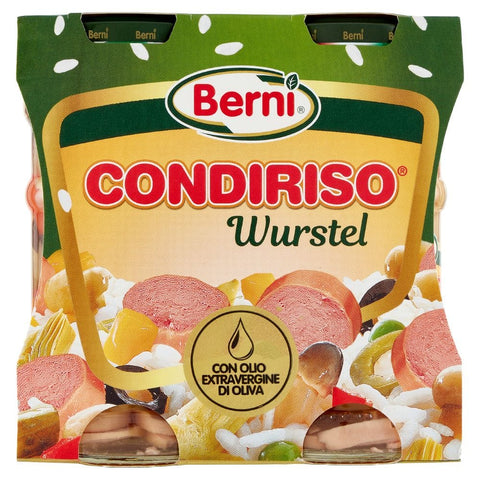 6x Berni Condiriso Wurstel Gemüsedressing für Reissalate mit Würstchen (2 x 300 g)