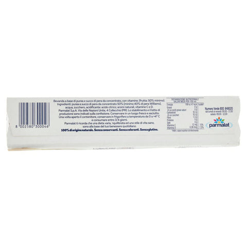 8x Santal pera con varietà Williams Getränk aus Birnenpüree und Saft aus Konzentrat, mit Vitaminen 3 x 200 ml