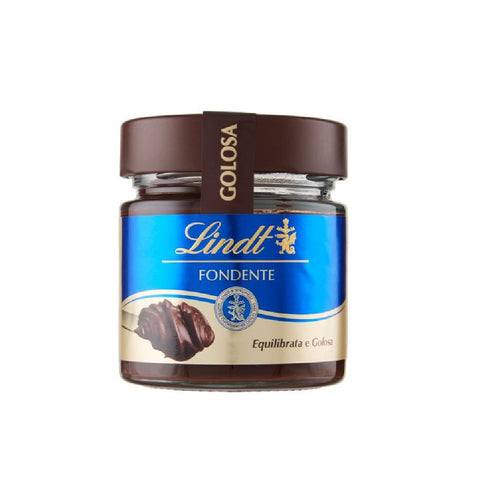 MHD 30/09/2026 Lindt Crema Spalmabile al Cioccolato Fondente Streichcreme Streichfähige Creme aus Dunkler Schokolade und 200g Original italienisch Aufstrich