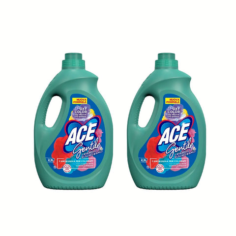 2x ACE Gentile Duftflasche, 2,3 l Flüssigkeiten & Düfte italienisch Original BESCHÄDIGTES ETIKETT