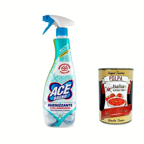 ACE Bagno, igienizzante con Candeggina, Badezimmerentfetter Entfetter Reiniger 3x500ml Original italienisch Pflege