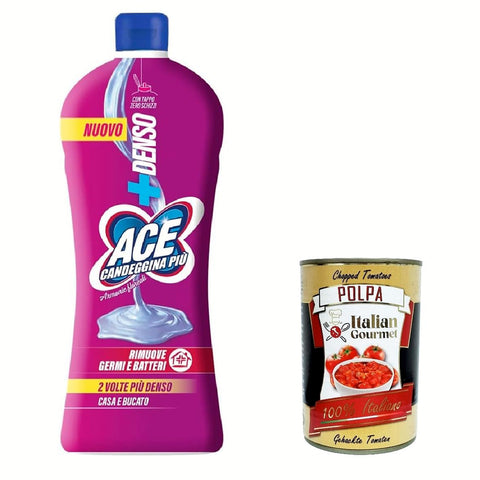 ACE Candeggina Più Denso Squeeze Aroma Floreale, dickes Bleichmittel, blumiges Aroma 6x1l Original italienisch Pflege