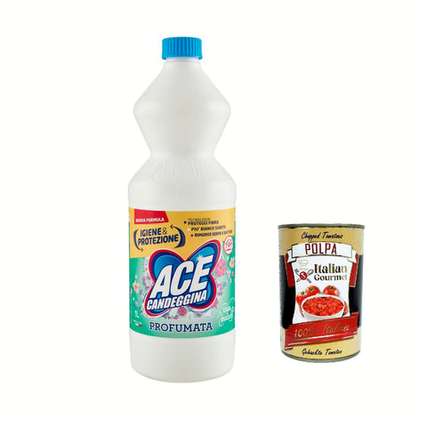 ACE Wäschepflege ACE Candeggina Classica Fresco Profumo, parfümiertes Bleichmittel 1 L Wäschepflege italienisch Original 8001480719316