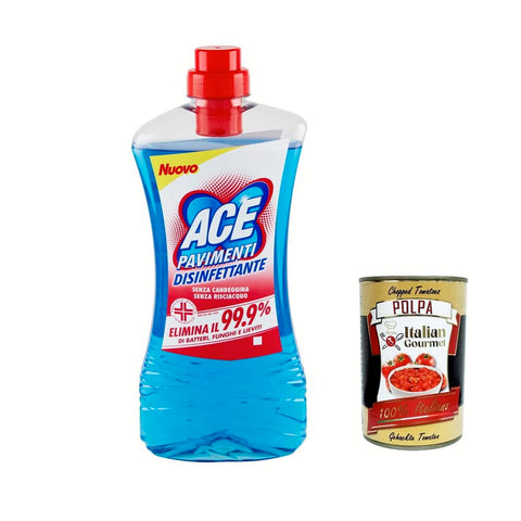ACE Wäschepflege ACE Pavimenti Igienizzante Antibatterico, Bodenreiniger, Stop germs 1 Lt Wäschepflege italienisch Original 8001480709874