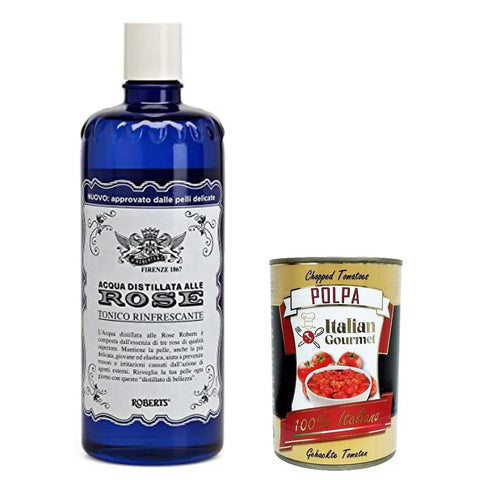 Acqua alle Rose Tonico Viso, Gesichtsmund mit destilliertem Wasser mit Rosen erfrischende Formel mit 6x300ml Original italienisch Getränk