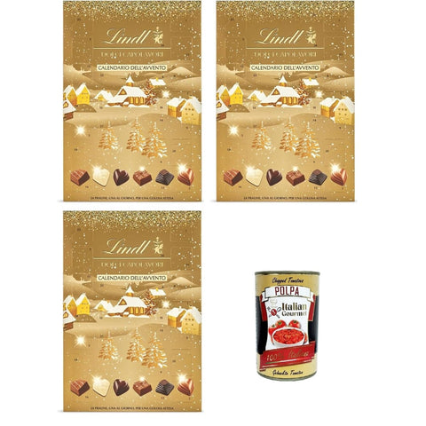 Adventskalender Sweets Masterpieces: Praline Adventskalender Sweets Masterpieces: 24 verschiedene Schokoladenpralinen 3x250g Original italienisch inkl. Italian Gourmet Polpa di Pomodoro 400g 8032804040014