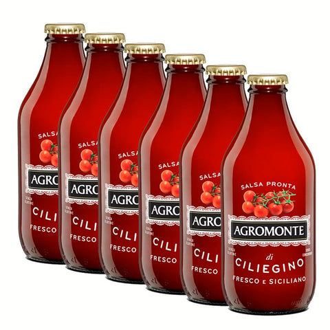 Agromonte Kirschtomaten Fertigsauce x 6 330 gr Original italienisch