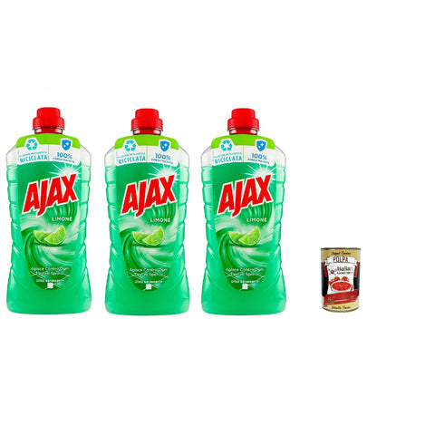 Ajax Detersivo Pavimenti Bodenreiniger Frische und Sauberkeitsreiniger Zitrone 3x 950 ml italienisch Original