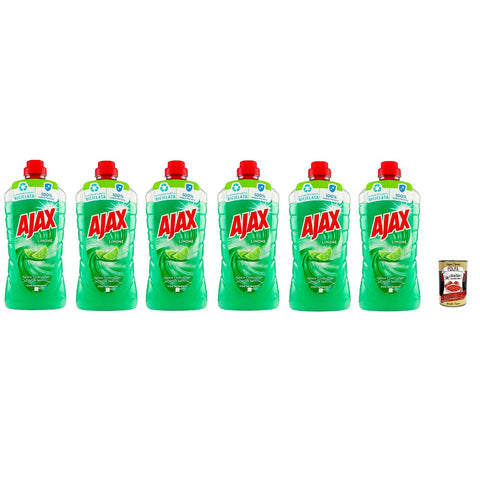 Ajax Detersivo Pavimenti Bodenreiniger Frische- und Sauberkeitsreiniger Zitrone 950 ml italienisch Original Pastasauce + kostenlos polpa 400 g