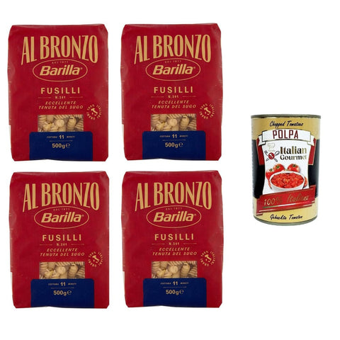 Al Bronzo Nudeln & Pasta Al Bronzo Pasta Fusilli Bronze Gezogene Pasta Rohe Verarbeitungsmethode 4x 500 gr Nudeln & Pasta italienisch Original 8032804040014