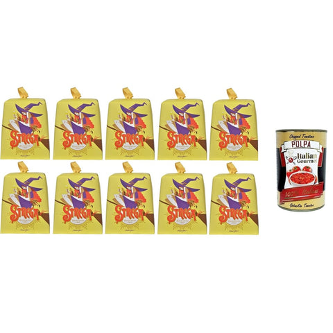 Alberti Brot & Backwaren Alberti Strega Mini Panettone gefüllt mit Strega-Likörcreme 10x100 g italienisch Original Gebäck + kostenlos polpa 400 g 8001975070892