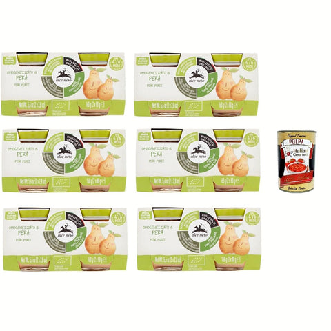 Alce Nero Omogeneizzato di Pera Birnenpüree 2x80g Original italienisch Frucht, Getreide & Joghurt Zubereitungen