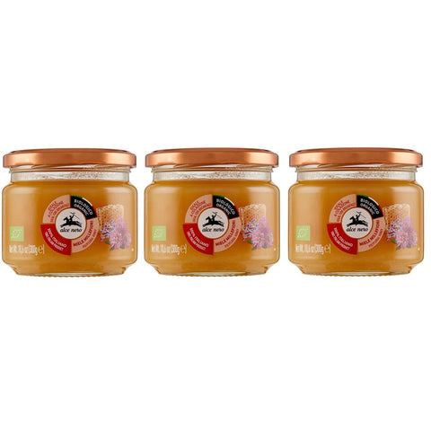 Alce Nero Honig Alce Nero Miele Millefiori Biologico Bio Wildblütenhonig 100 % Bio Honig 3x 300g italienisch Original 8009004810136