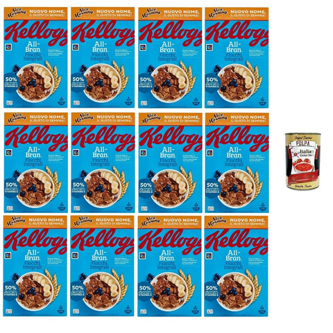 All Bran Snack Kuchen & Backwaren All Bran Nice Morning Vollkornbögen mit Weizenkleie mit Zugabe von Vitaminen und Eisen mit natürlichen Weizenbranfasern 12x500 g italienisch Original Pastasauce 8032804040014