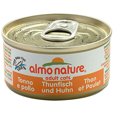 almo nature Nassfutter almo nature Thunfisch & Huhn Katzenfutter 24er Pack 70g italienisch Original 8001154007596