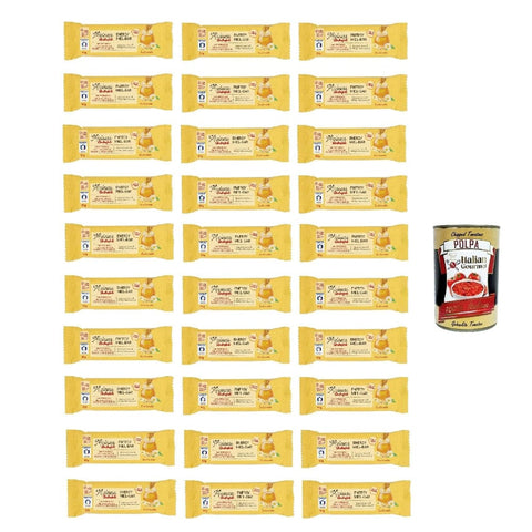 Ambrosoli Ausdauer & Energie Ambrosoli Mielness Energy Miel-Bar Gusto miele 50g, Riegel mit Honiggeschmack 30 x 50 g Original italienisch inkl. Italian Gourmet Polpa 400g 8032804040014