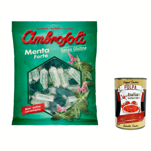 Ambrosoli Caramelle Menta Forte, Münzbonbons sweets 12x150g Original italienisch Frucht- & Kräuterbonbons