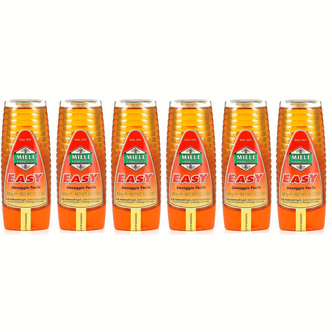 Ambrosoli Easy Dosaggio Facile Miele di Fiori Blüten Honig Mischung 360 g Squeeze Wildblumenhonig Honig italienisch Original