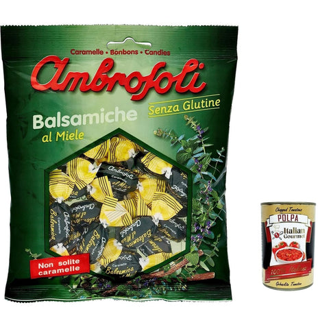 Ambrosoli Knabberartikel Ambrosoli Caramelle Balsamiche al Miele Honig Balsamico Bonbons sweets 12x 135g italienisch Original 8006450022380