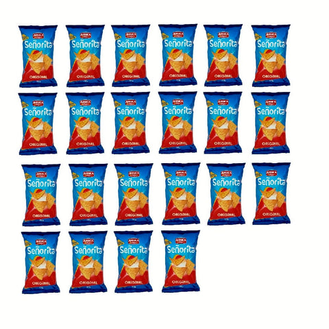Amica Chips Chips 22x Amica Chips Señorita Tortilla Classica Mais- Salziger Beutel 200 g italienisch Original Kartoffelchips 8008714002305
