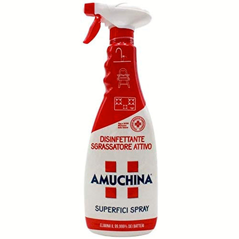 AMUCHINA Amchina Set mit 6 Fettlösern,, für Haus 750 ml Original italienisch