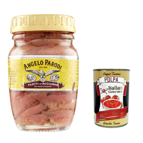 Angelo Parodi Filetti Di Acciughe In Olio D'oliva Sardellenfilets in Olivenöl 90 g italienisch Original