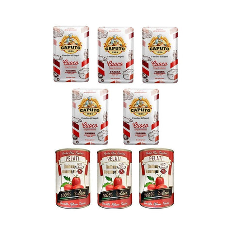 Antimo Caputo Backmischungen Antimo Caputo Testpaket Caputo Cuoco Farina Pizzamehl Mehl 5x 1Kg italienisch Original 8014601025234