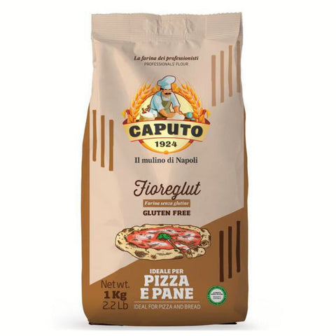 Antimo Caputo Antico Molino Caputo Mehl Farina senza glutine Fioreglut Glutenfrei 1Kg 12x Original italienisch