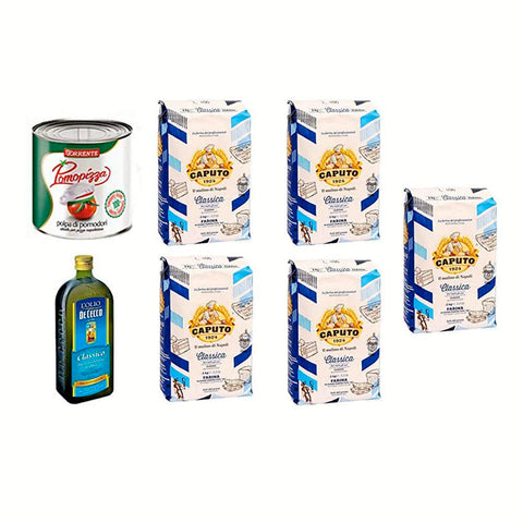 Antimo Caputo Öl & Essig Antimo Caputo Caputo STARTER Kit PIZZA Napoletana margherita Torrente De cecco Olivenöl Original italienisch 8014601027535