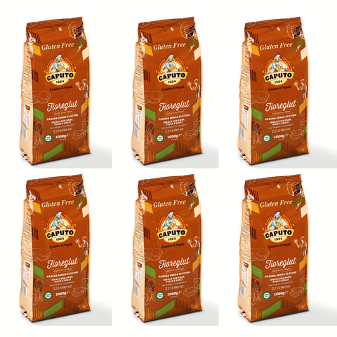 Antimo Caputo Antico Molino Caputo Mehl Farina senza glutine Fioreglut Glutenfrei 6x 1Kg Original italienisch