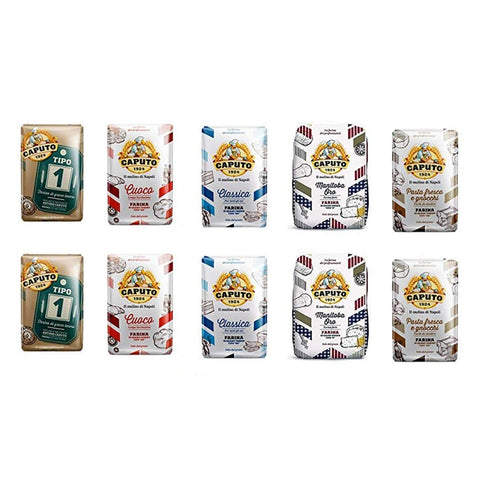 Antimo Caputo Teffmehl Antimo Caputo Testpaket Molino Caputo Farina per Pizza Pizzamehl Pizza Mehl ( 10x1 kg ) italienisch Original 8014601028747