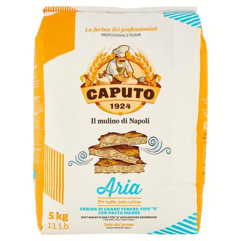 Antimo Caputo MEHL 0" MIT LUFTTEIG KG.5 CAPUTO (CAPUTO ARIA CON PASTA MADRE)" Teffmehl italienisch Original