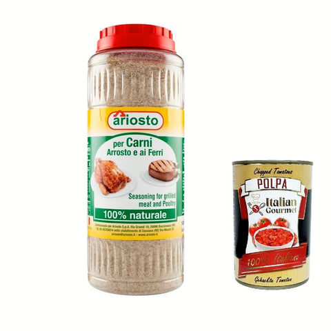 ariosto per carni, arrosto ai ferri, Gewürz für gebratenes und gegrilltes Fleisch 3 x 1000 g Original italienisch Feinkost