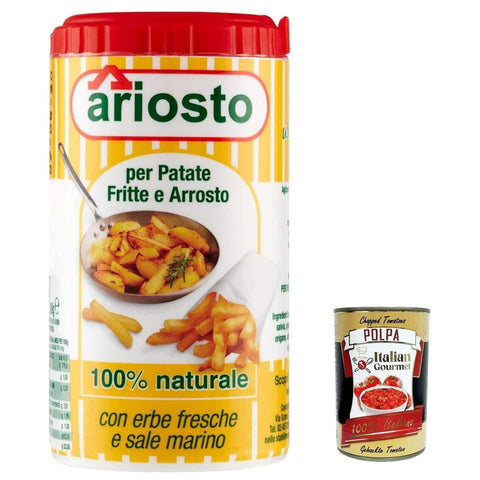 Ariosto Gewürz für kartoffeln Brat- und Bratkartoffeln 80 g 6x italienisch Original Pastasauce + kostenlos Polpa 400 g