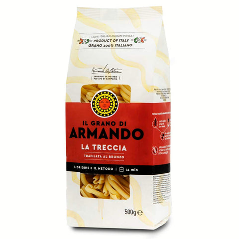 ARMANDO Il Grano Di La Treccia Italienischer Weizen Bronze gezeichnet 100% Italienische Pasta 12x500g Original italienisch