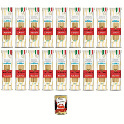 Armando La Fettuccia, Bronzegezogene Nudeln, 100% Italienische Pasta 18x500g Original italienisch
