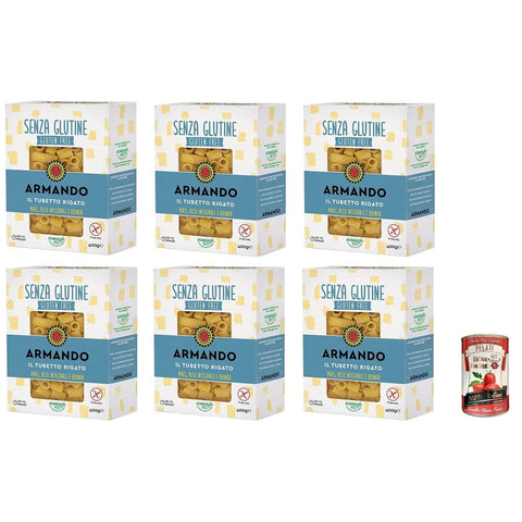 Armando Nudelgerichte Armando Il Tubetto Rigato, glutenfreie Mehrkornnudeln mit Mais, braunem Reis und Quinoa 400 gr italienisch Original 8005709209565