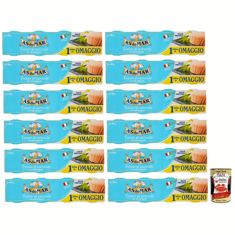 AS do Mar Tonno al Naturale,Natürlicher Thunfisch mit Vollsalz,Leicht,Nahrhaft und Gesund,Leicht,Nahrhaft und Gesund,80 g Dose italienisch Original