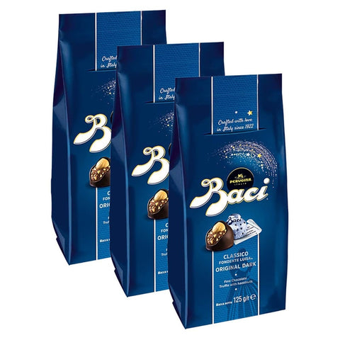 Baci Lingerie Riegel Baci Lingerie BACI Premium Beutel 10 Pralinen mit dunkler Schokolade und Haselnussfüllung 3er Pack ( ) 3x125 g italienisch Original 8000300389067