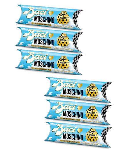 Baci Perugina Nougat 6x Baci Perugina Moschino Biscuit Sublime (3 Stück pro Röhre)