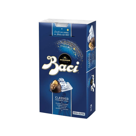 Baci Perugina Riegel Baci Perugina Dunkle Pralinen gefüllt mit Gianduia und ganzen Haselnüssen 2x200 g italienisch Original Schokolade