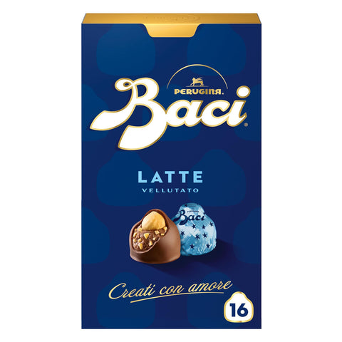 Baci Perugina Pralinen mit Milchschokolade und Haselnussfüllung Box 200g italienisch Original