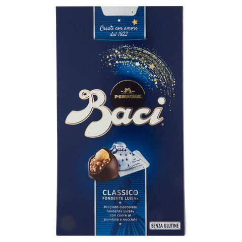 Baci Perugina Vielfaltspackungen Baci Perugina Pralinen mit dunkler Schokolade und Haselnussfüllung Box 1 Pack ( 1 x 200 g italienisch Original 8000300324655