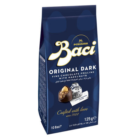 BACI Premium Beutel 10 Pralinen mit dunkler Schokolade und Haselnussfüllung 1er Pack ( 1 x 125g italienisch Original