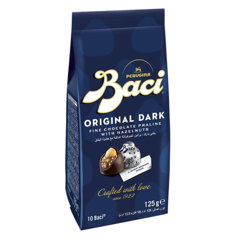 BACI Riegel BACI Premium Beutel 10 Pralinen mit dunkler Schokolade und Haselnussfüllung 1er Pack ( 1 x 125g italienisch Original 8000300389067