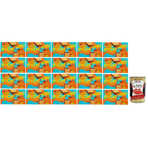 Bahlsen 20x Pick Up Salted Caramel, Milchschokoladentafel mit Gesalzener Karamellfüllung im Doppelkeks, 128 g Packung, Jede Packung enthält 4 Kekse à 28 g