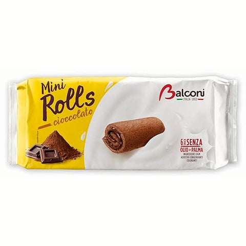 Balconi Snacks Balconi Mini Rolls cioccolato Mini Schokoladenröllchen 20x180 gr Snacks italienisch Original 8001585008032