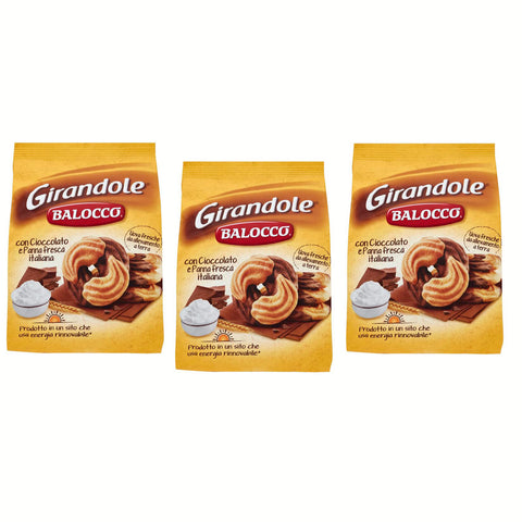 Balocco Girandole kekse mit Schokolade und Sahne biscuits cookies 3x350g Original italienisch