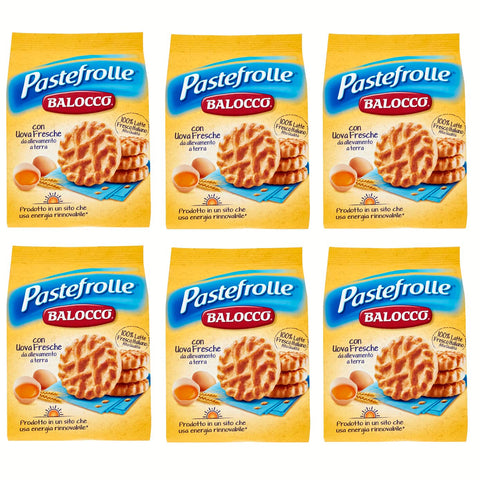 Balocco Pastefrolle Biscotti con latte italiano e uova fresche Kekse mit italienischer Milch und frischen Eiern biscuits 6x700g Original italienisch
